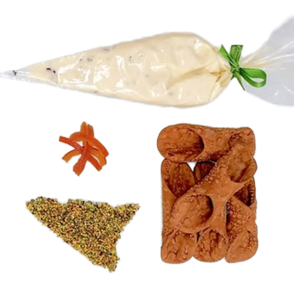 Kit 10 Cannoli Siciliani: 10 Cialde + 1Kg di Ricotta di Pecora