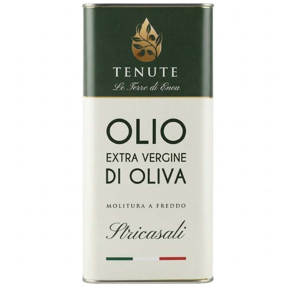 Olio Extravergine d'Oliva Siciliano IGP Stricasali Biologico - Latta da 5 litri 