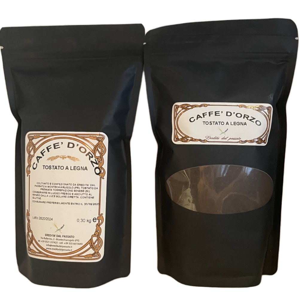 Caffè d'Orzo Italiano Tostato a Legna (Senza Caffeina) - 300g