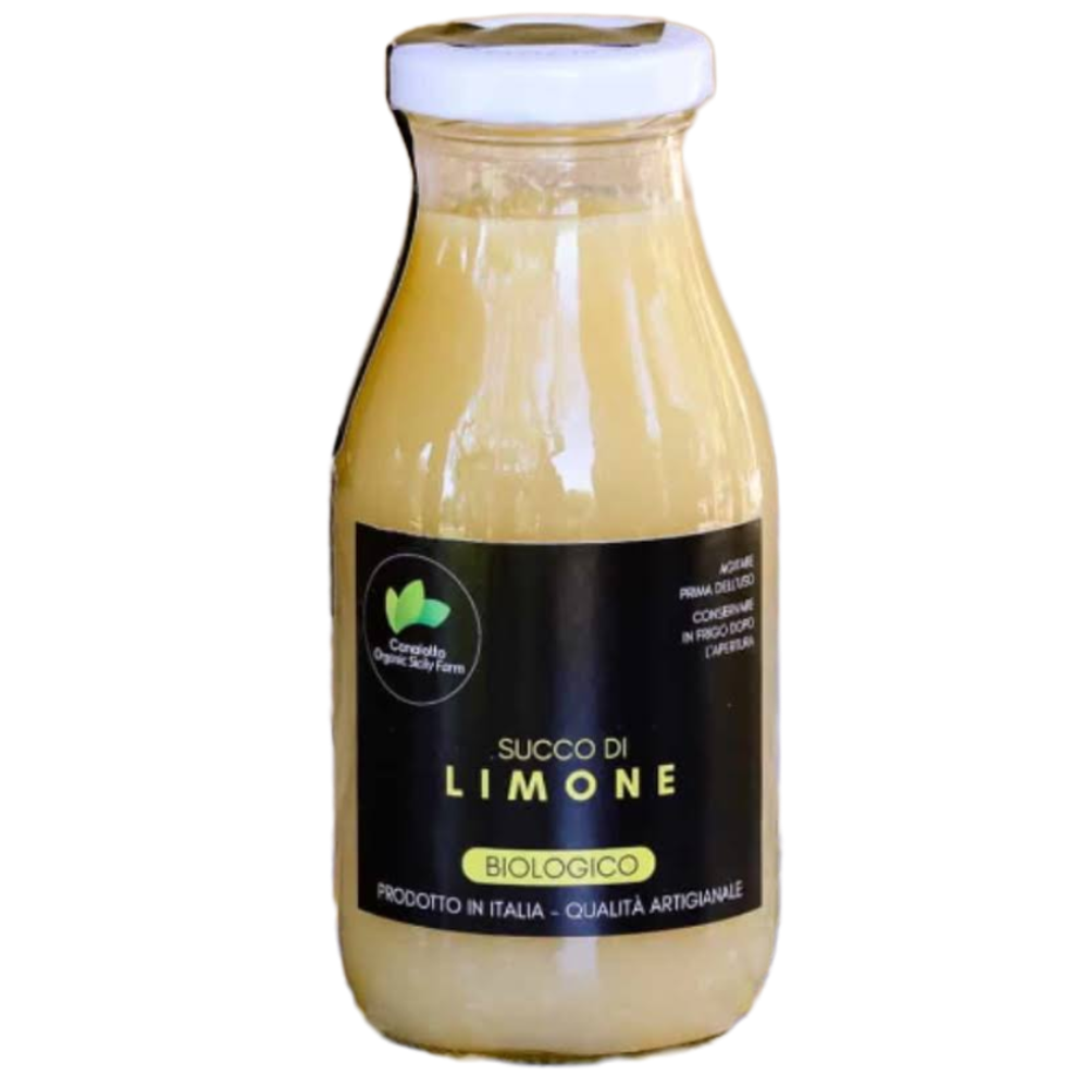 Succo di Limone Biologico Puro - 8 Pezzi da 25cl o 2 Bag in Box da 3 Litri