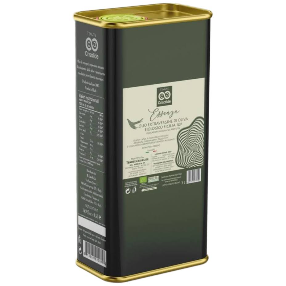 Olio EVO Siciliano Biologico Novello (Campagna Olearia 2025-26) - 3 Litri o 5 Litri