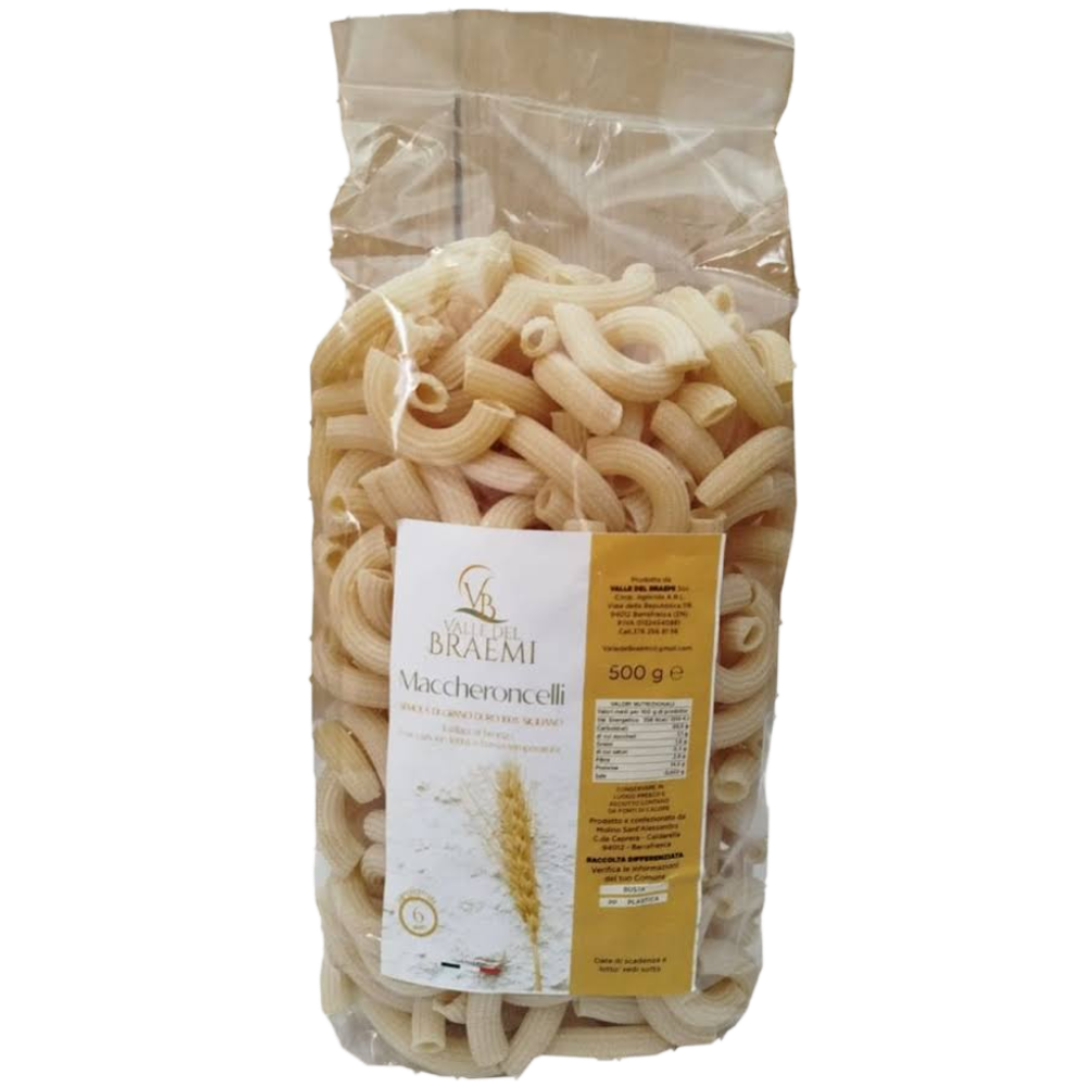 Maccheroncelli Artigianali di Grano Duro Siciliano Trafilati al Bronzo - 4kg o 5kg