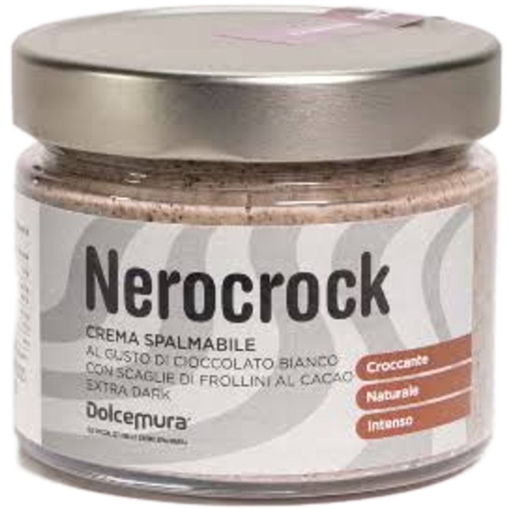 Crema Spalmabile Artigianale al Cioccolato Bianco con Frollini al Cacao - 250g