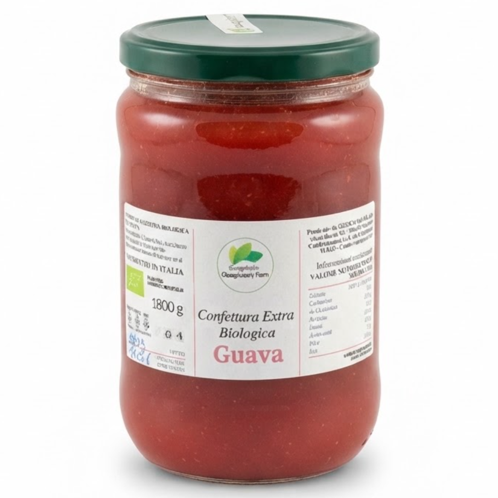 3,5Kg di Confettura Extra di Guava Biologica - 2 Pezzi da 1,8Kg