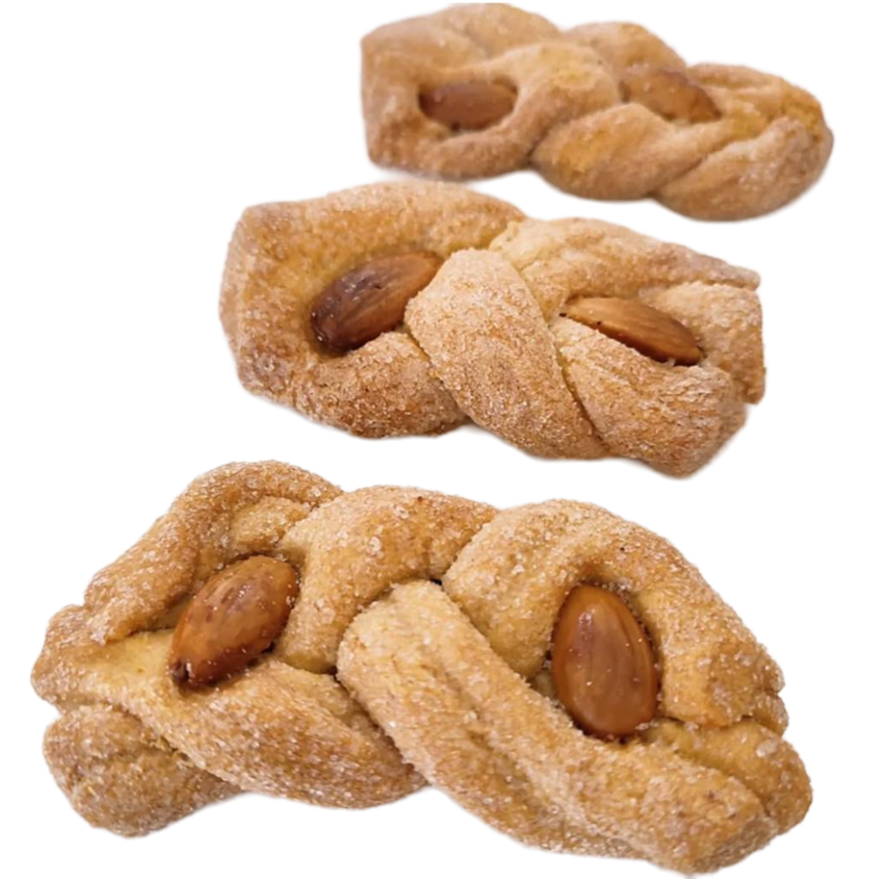 Treccine Mandorlate Dolci "Intorchiate Pugliesi" - 300g