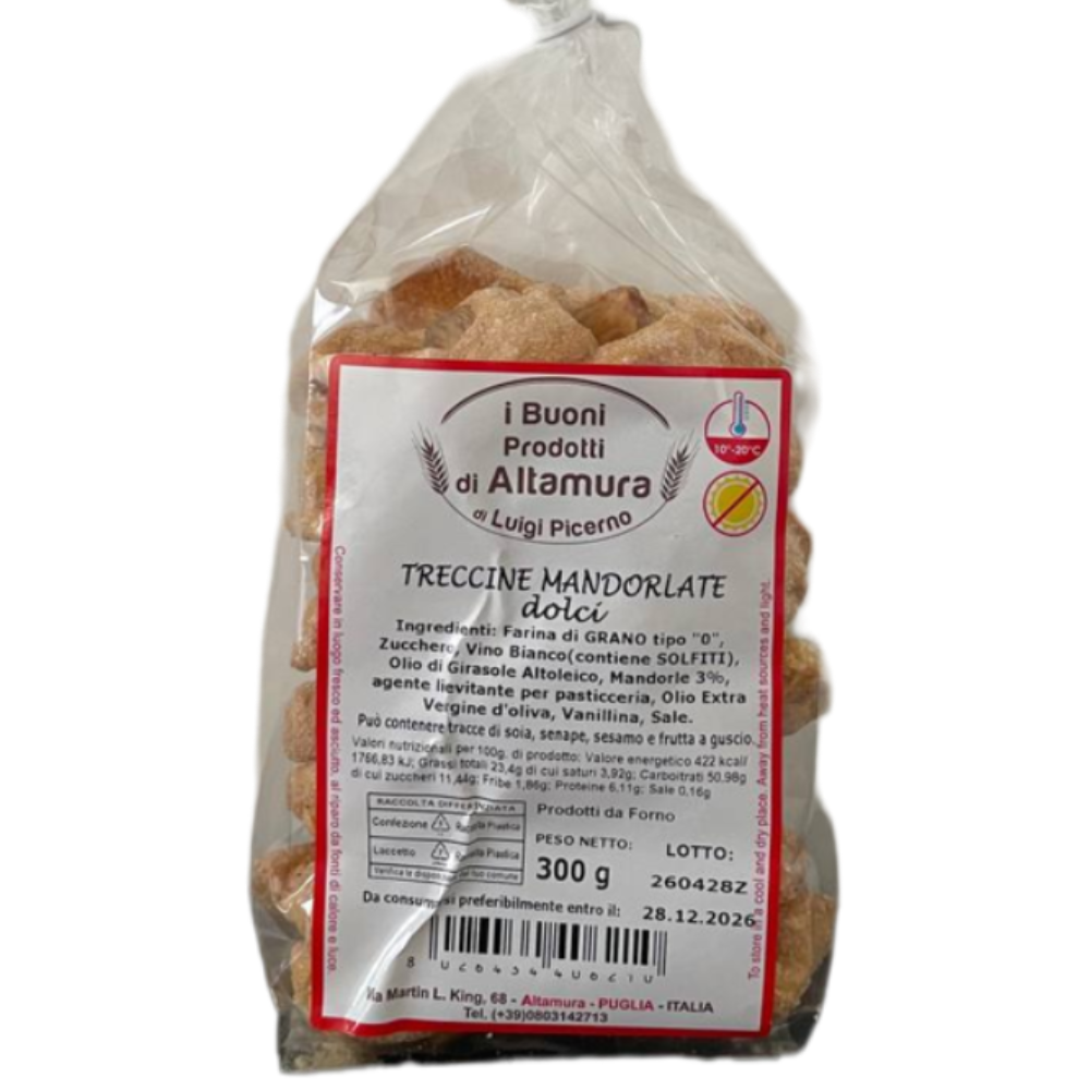 Intorchiate alle Mandorle Pugliesi Dolci Artigianali - 300g