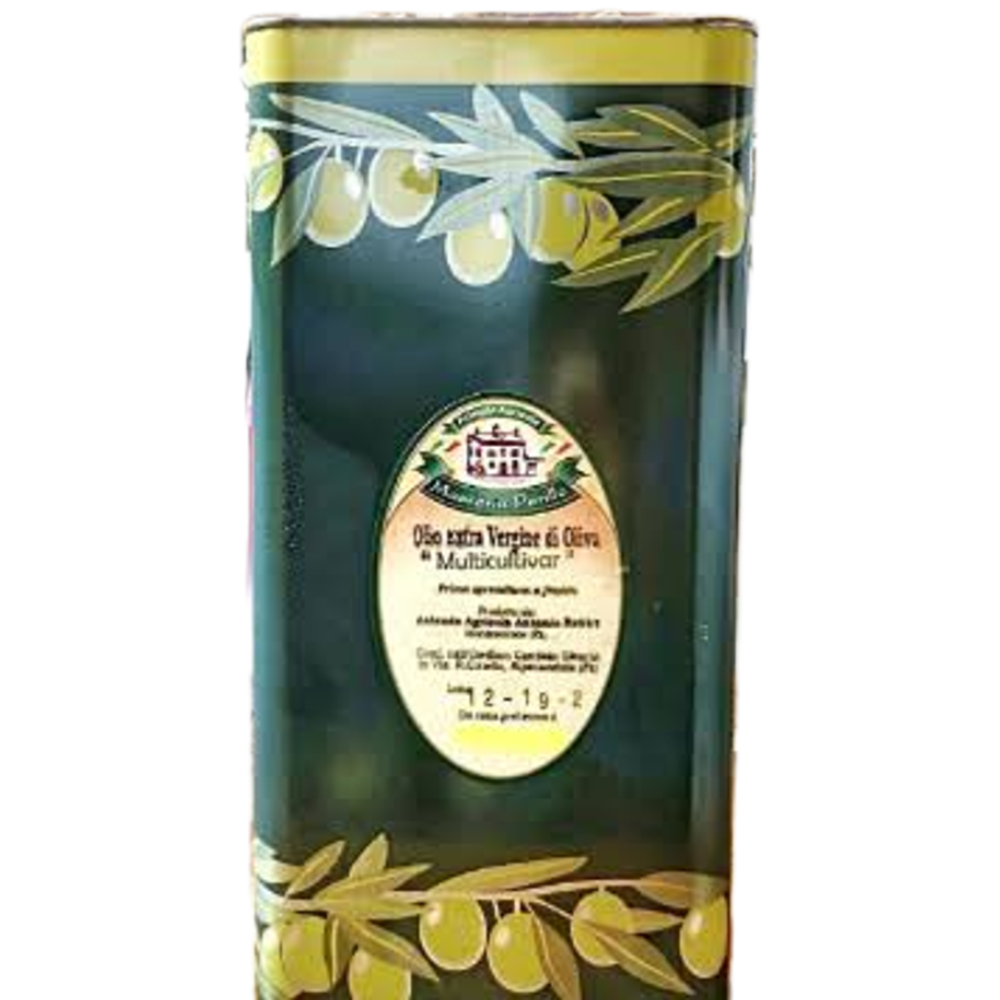 Olio Extravergine di Oliva Multicultivar Coratina, Ogliarola, Frantoio, Leccino - 50cl, 5 Litri o 10 Litri