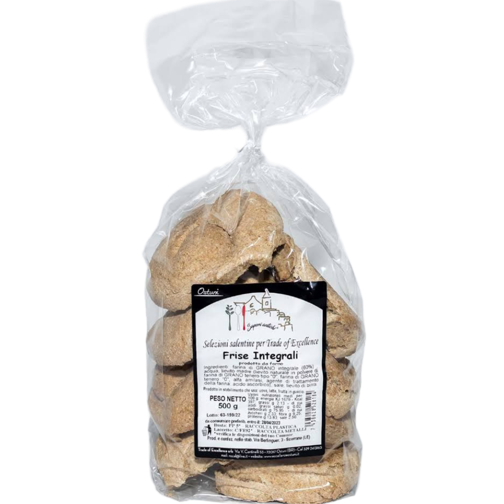 6Kg di Frise Pugliesi Integrali - 12 Pezzi da 500g