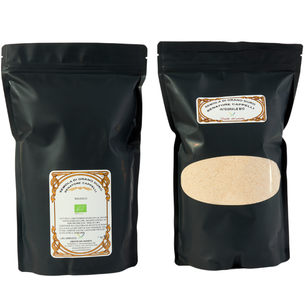 Semola Integrale di Grano Duro Senatore Cappelli BIO - 1Kg