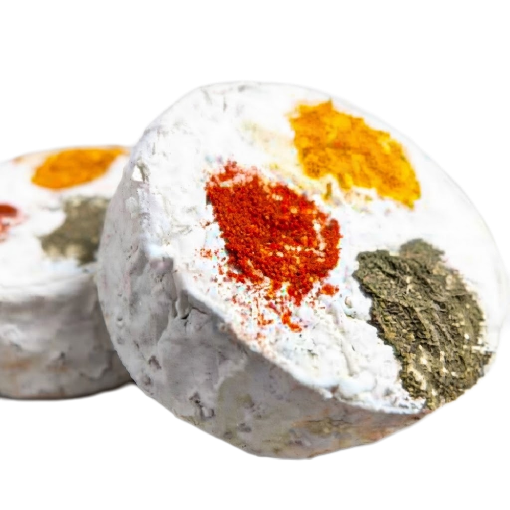 Formaggio Fresco di Capra Girgentana al Basilico, Paprika Dolce e Curcuma "Presidio SLowFood" - 400g