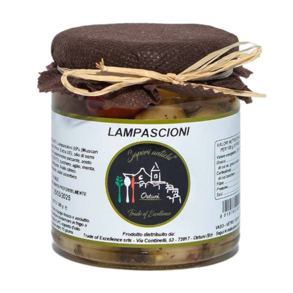 2Kg di Lampascioni Sott'Olio - 8 Pezzi da 280g