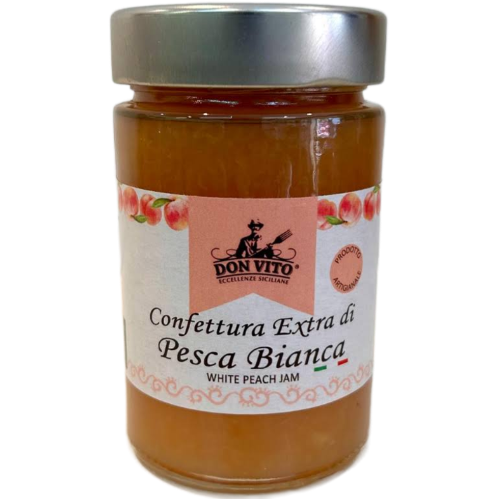 Confettura Extra di Pesca Bianca di Bivona I.G.P. - 90g o 220g