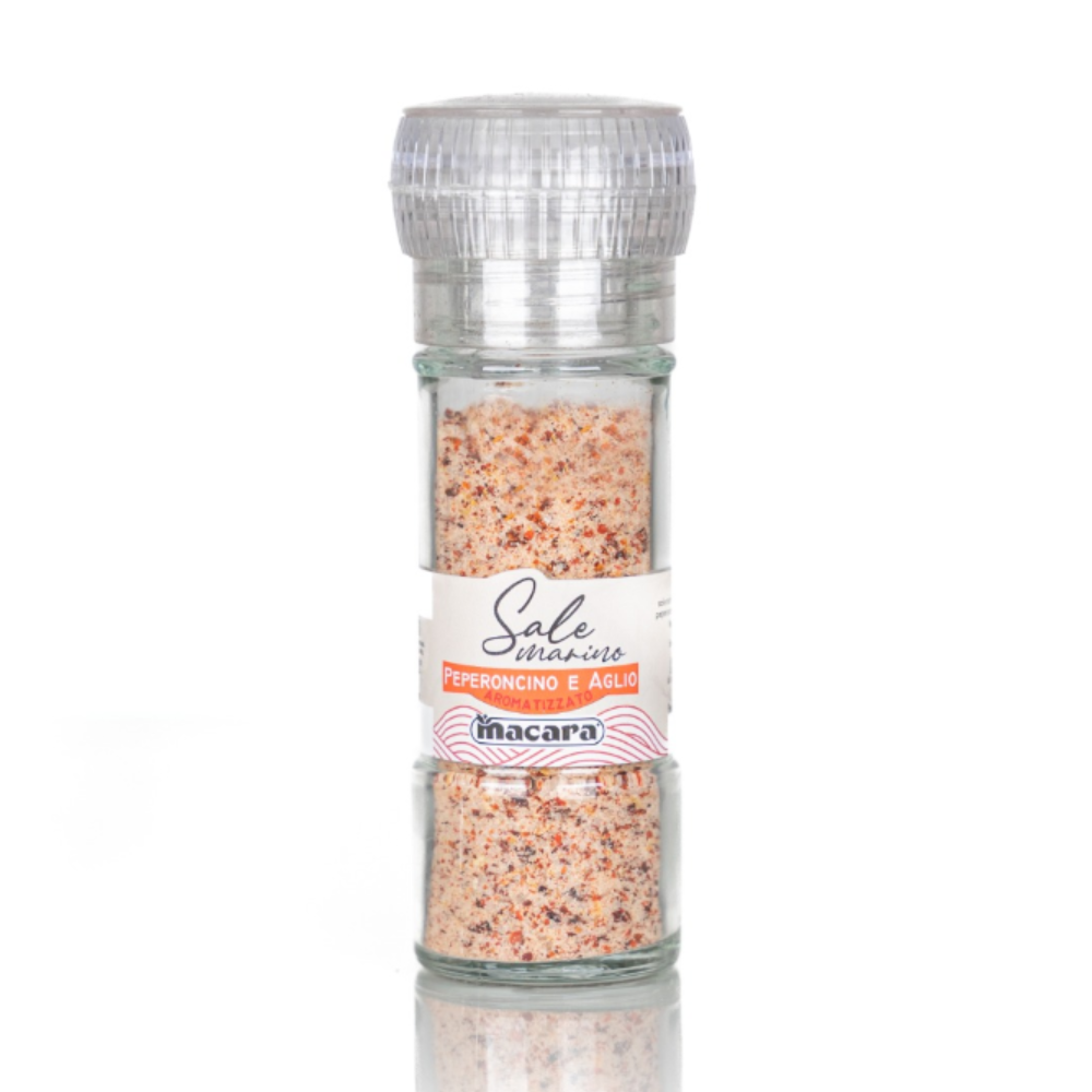 Sale Marino Aromatizzato al Peperoncino e Aglio - 250g