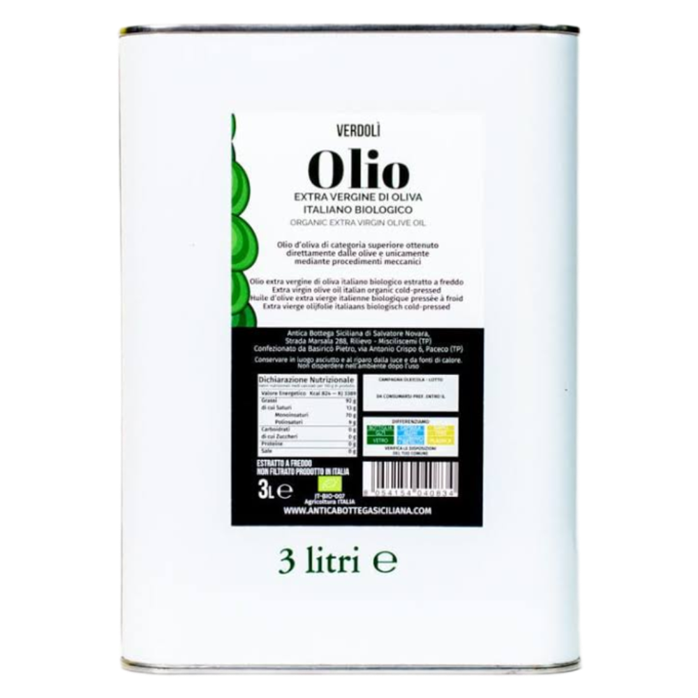 Olio Extra Vergine di Oliva Italiano - 3 Litri