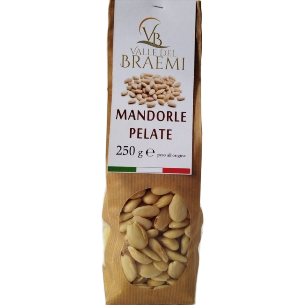 Mandorle Siciliane Pelate Varietà Vinciatutti e Tuono - 1kg, 2,5kg, 5kg, 10kg o 30kg