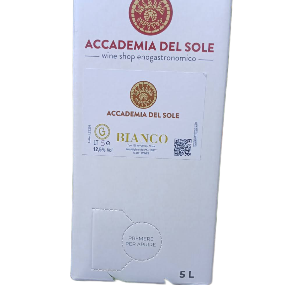 Vino Bianco Grillo - Bag in Box da 5 Litri 