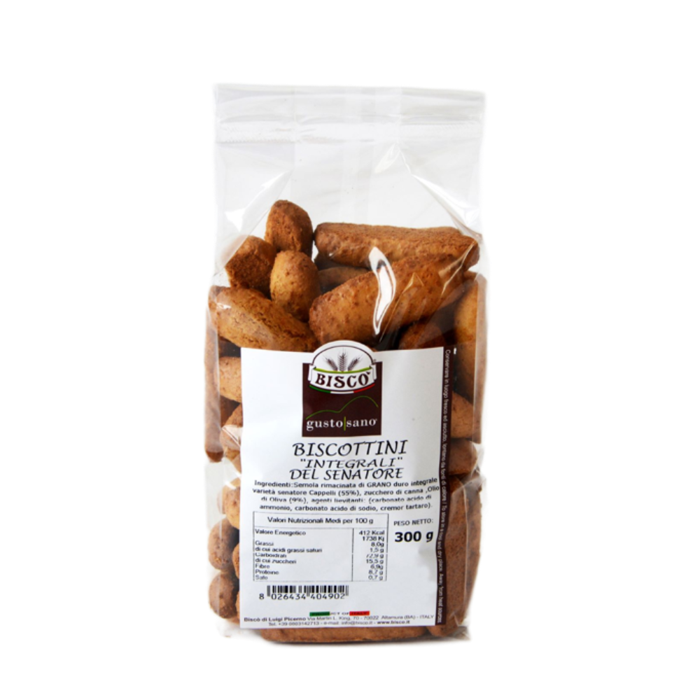 Biscotti Integrali con Grano Senatore Cappelli - 300g