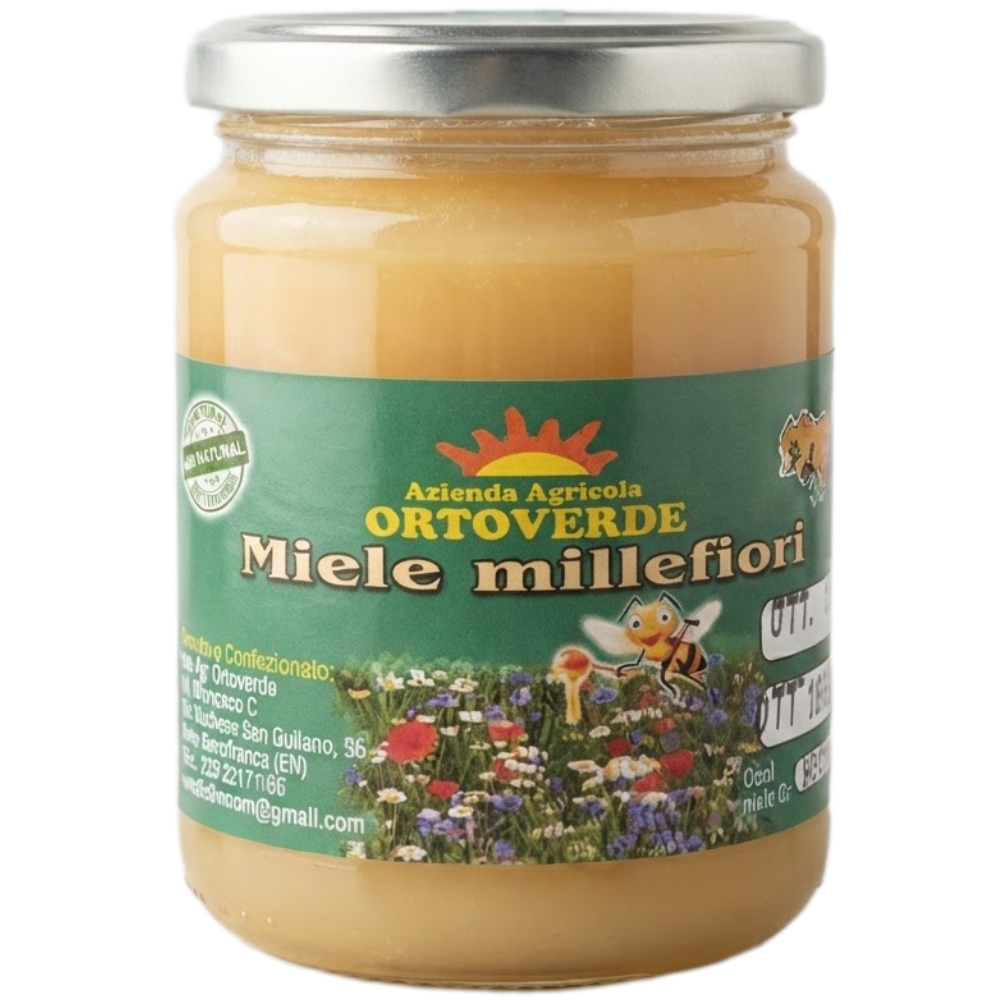 Miele Millefiori Biologico Siciliano - 500g