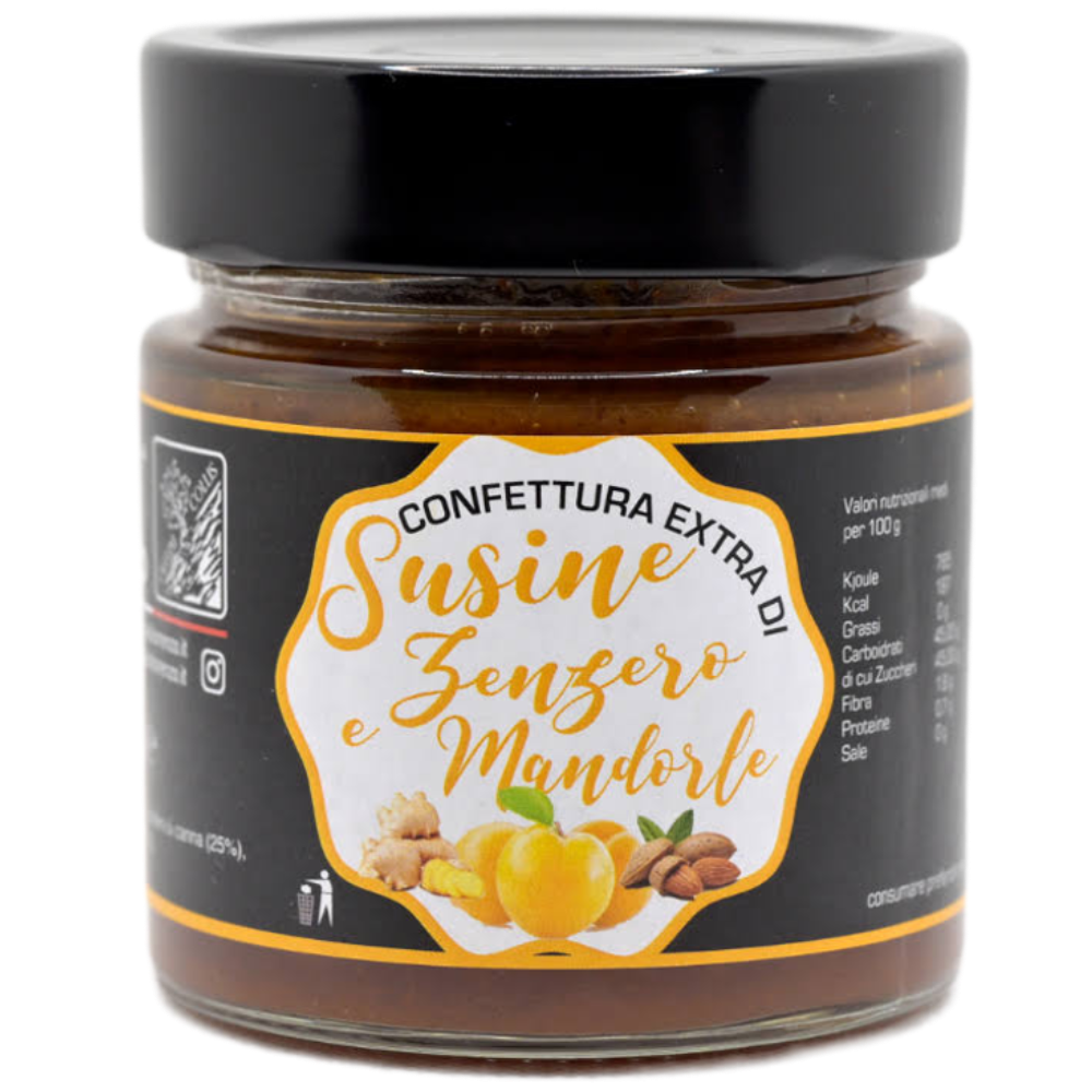 Confettura Extra di Susine, Zenzero e Mandorle - 250g