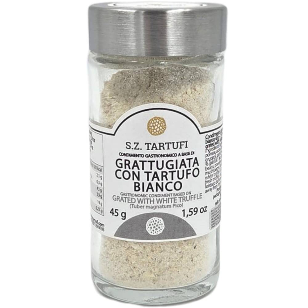 Condimento a Base di Grattugiata con Tartufo Bianco - 45g