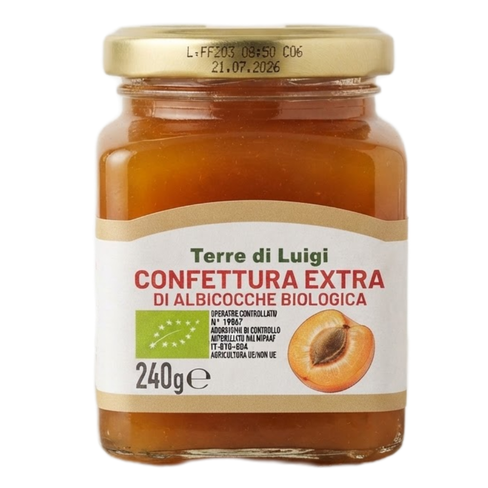 Confettura Extra di Albicocche Siciliane Biologiche - 240g