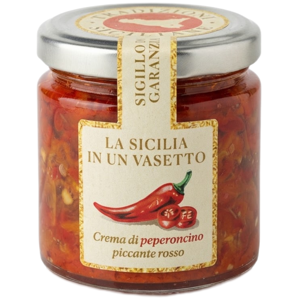 Crema di Peperoncino Siciliano Piccante - 190g
