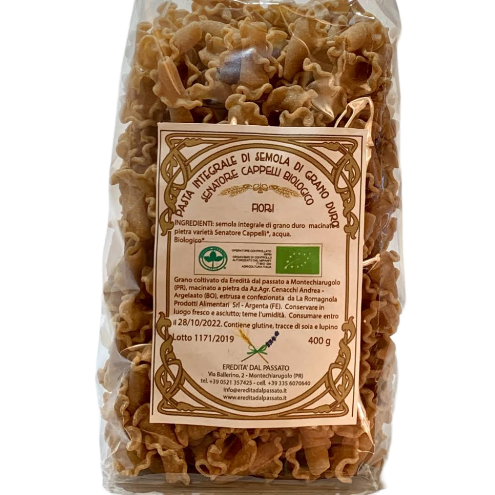 Pasta "Fiori" di Semola Integrale di Grano Duro Senatore Cappelli BIO - 400g