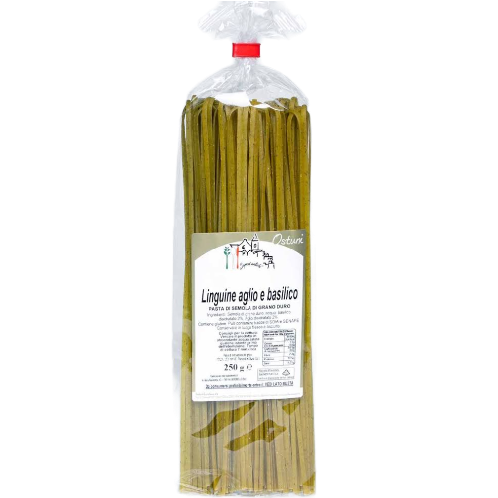 3Kg di Linguine Aglio e Basilico - 12 Pezzi da 250g