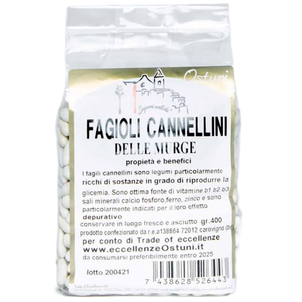 5Kg di Fagioli Cannellini delle Murge - 12 Pezzi da 400g