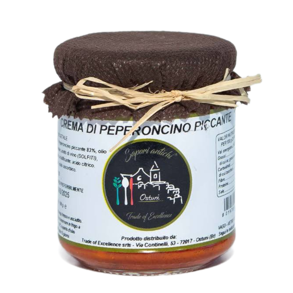 1,5Kg di Crema al Peperoncino Piccante - 8 Pezzi da 190g