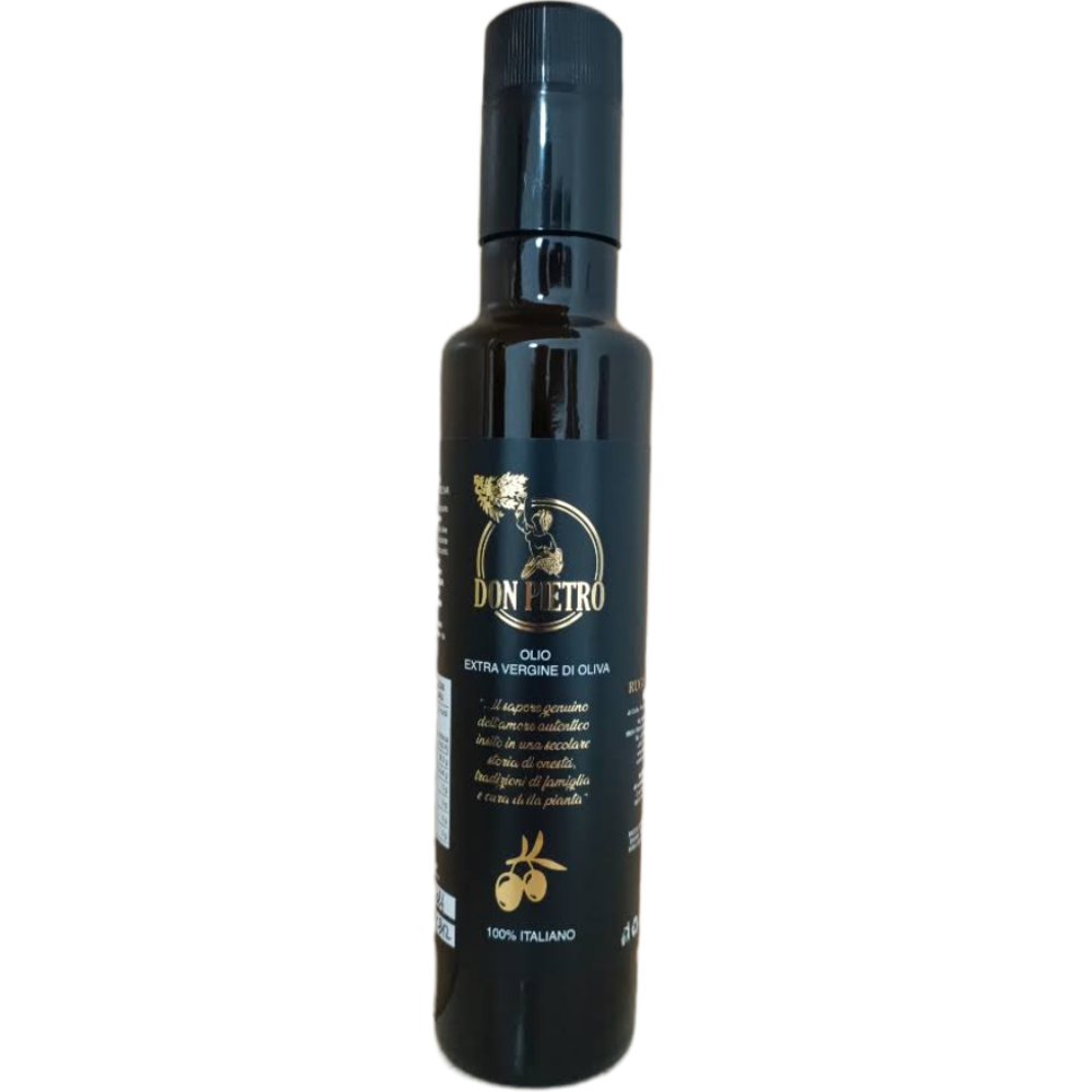 Olio Extravergine di Oliva 100% Italiano - Bottiglia da 0.25 Litri
