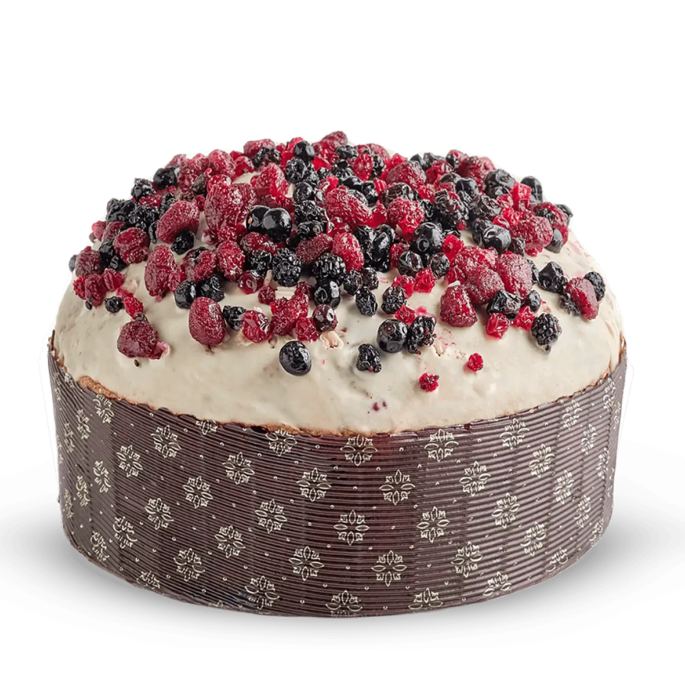 Panettone Artigianale ai Frutti di Bosco e Cioccolato Bianco - 1Kg