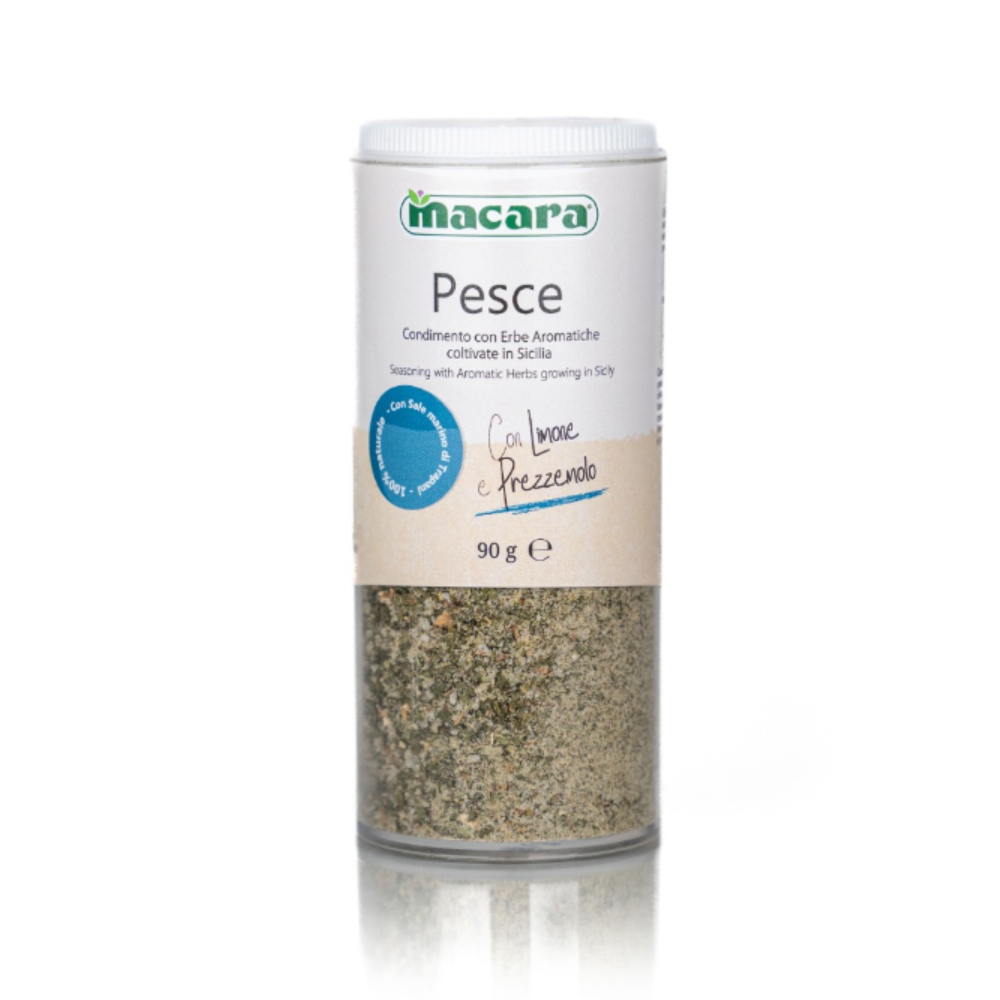 Condimento di Erbe Aromatiche Siciliane per Pesce con Dosatore - 90gr