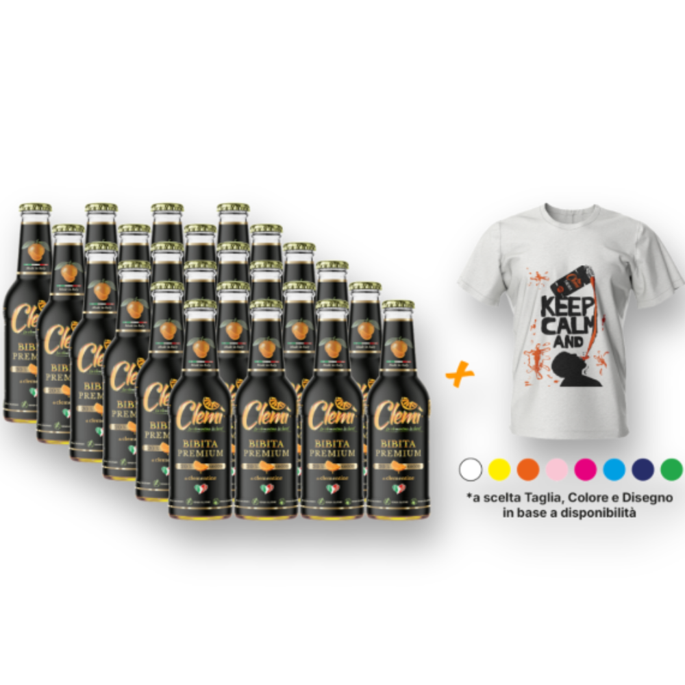 Bibita Clemì - 48 bottiglie da 20cl + T-Shirt