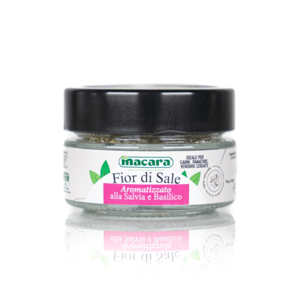 Sale Marino Aromatizzato alla Salvia e Basilico - 90g