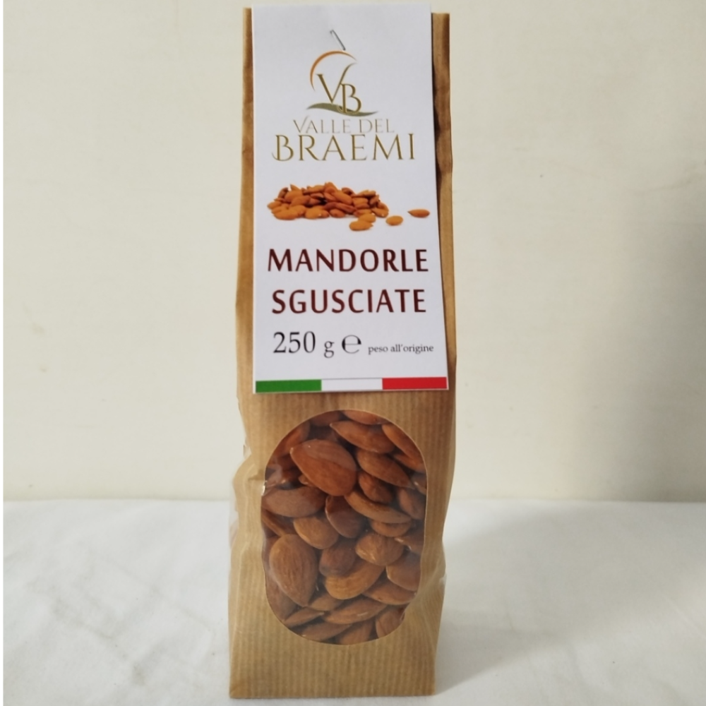 Mandorle Siciliane Sgusciate Cultivar Vinciatutti - 250g, 1kg, 2,5Kg, 5kg o 30kg