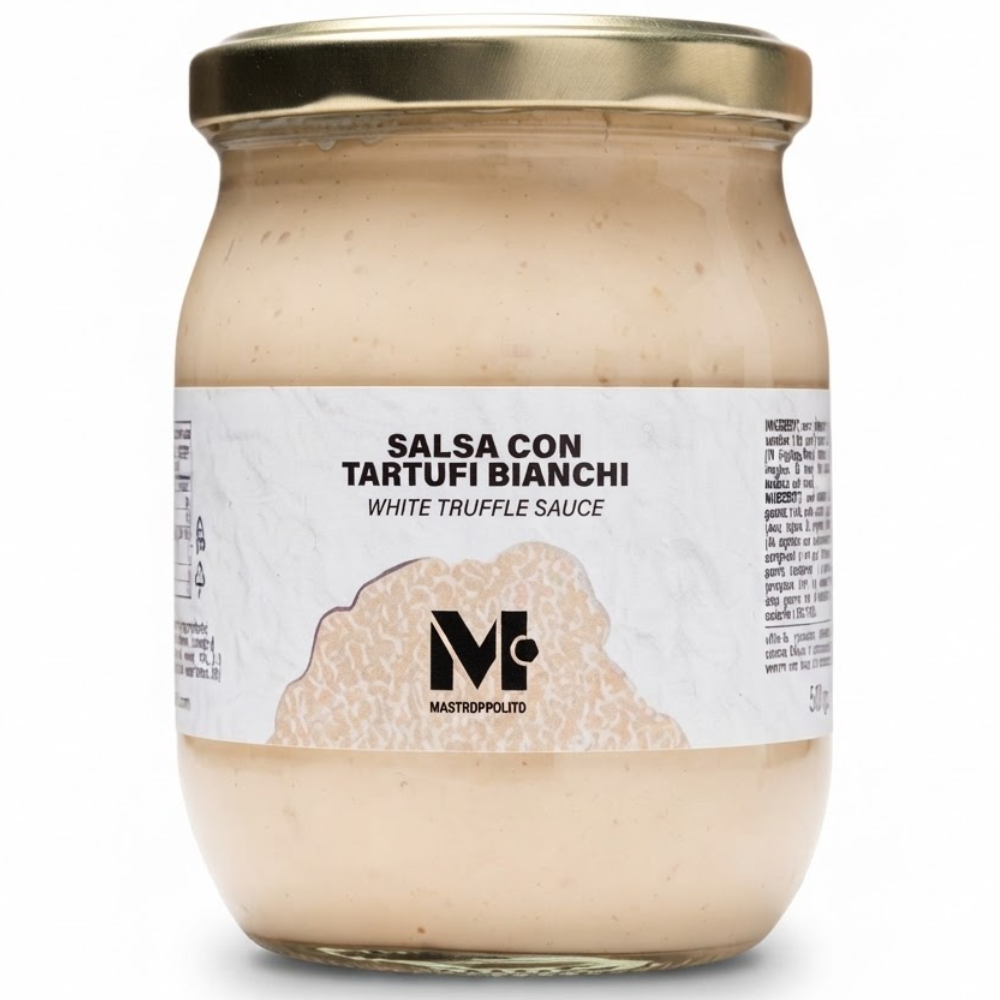 Salsa con Tartufi Bianchi e Grana Padano DOP - 90g o 500g