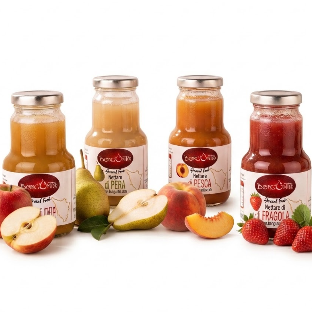 Nettare di Frutta Biologica Italiana (Mela, Pera, Pesca o Fragola) - 200ml