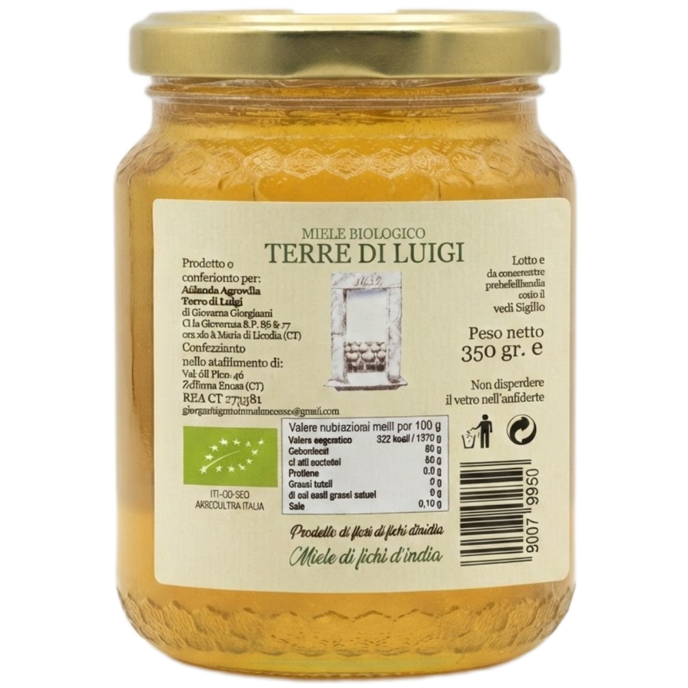 Miele di Fiori di Fichi d'India Biologici - 350g