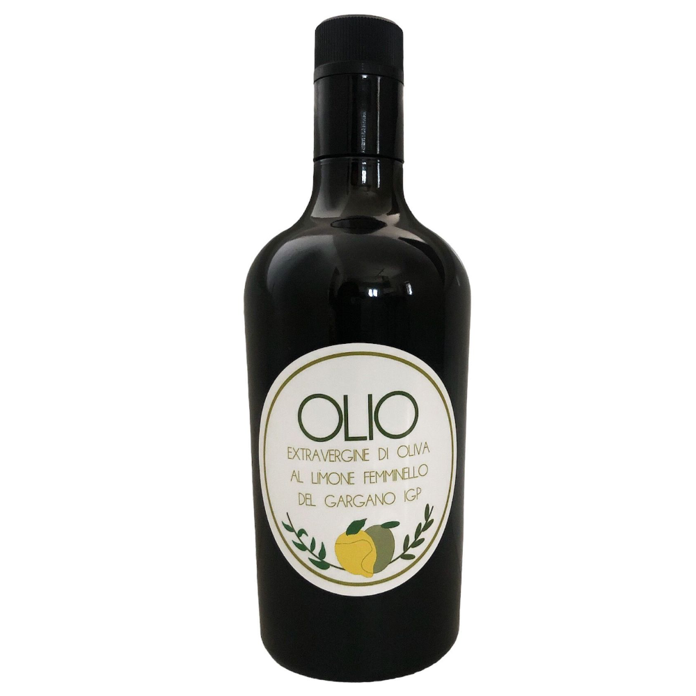 Olio al Limone con 70% Olive "Ogliarola Garganica" + 30% Limoni "Femminello del Gargano IGP" - 5L