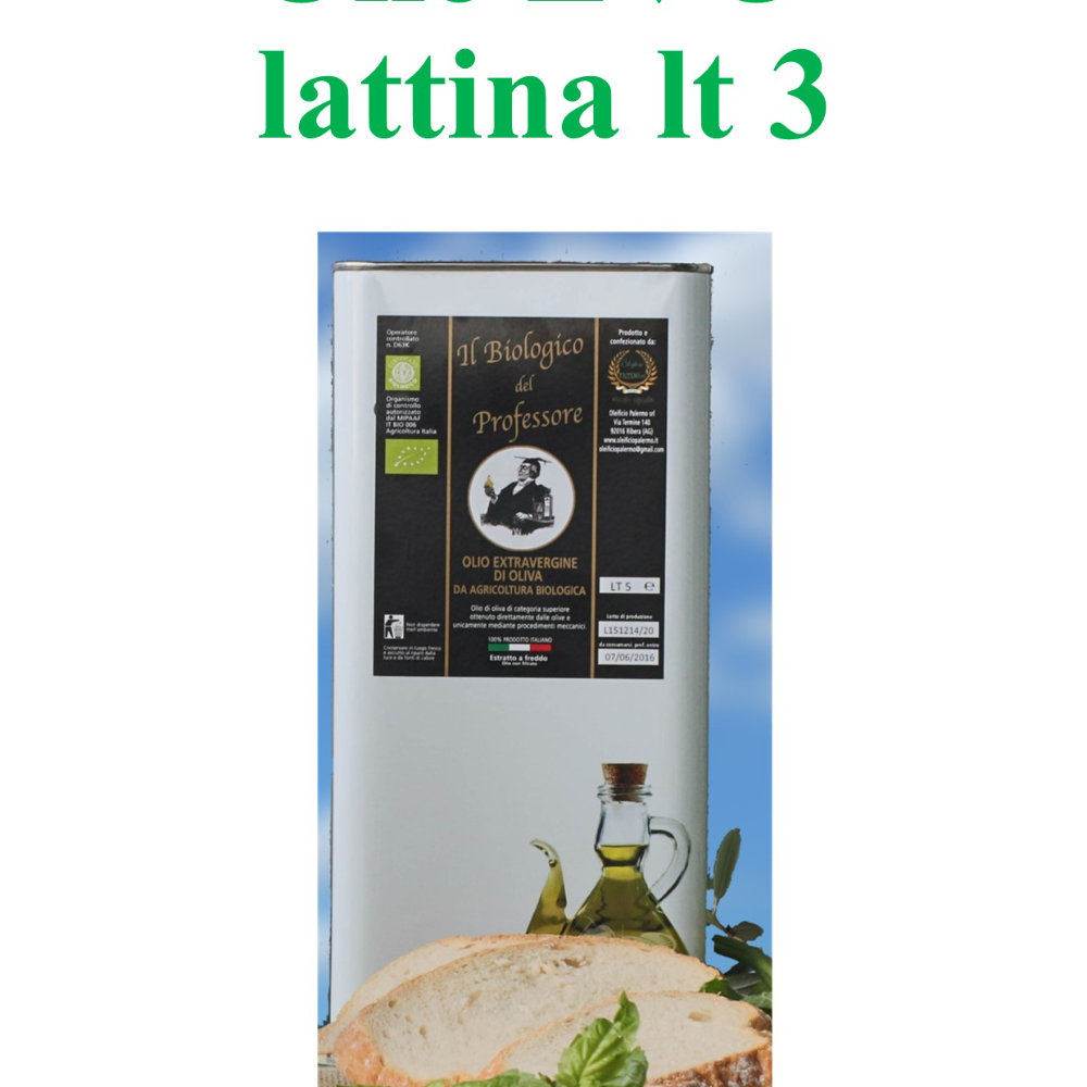 Olio EVO Lattina lt 3