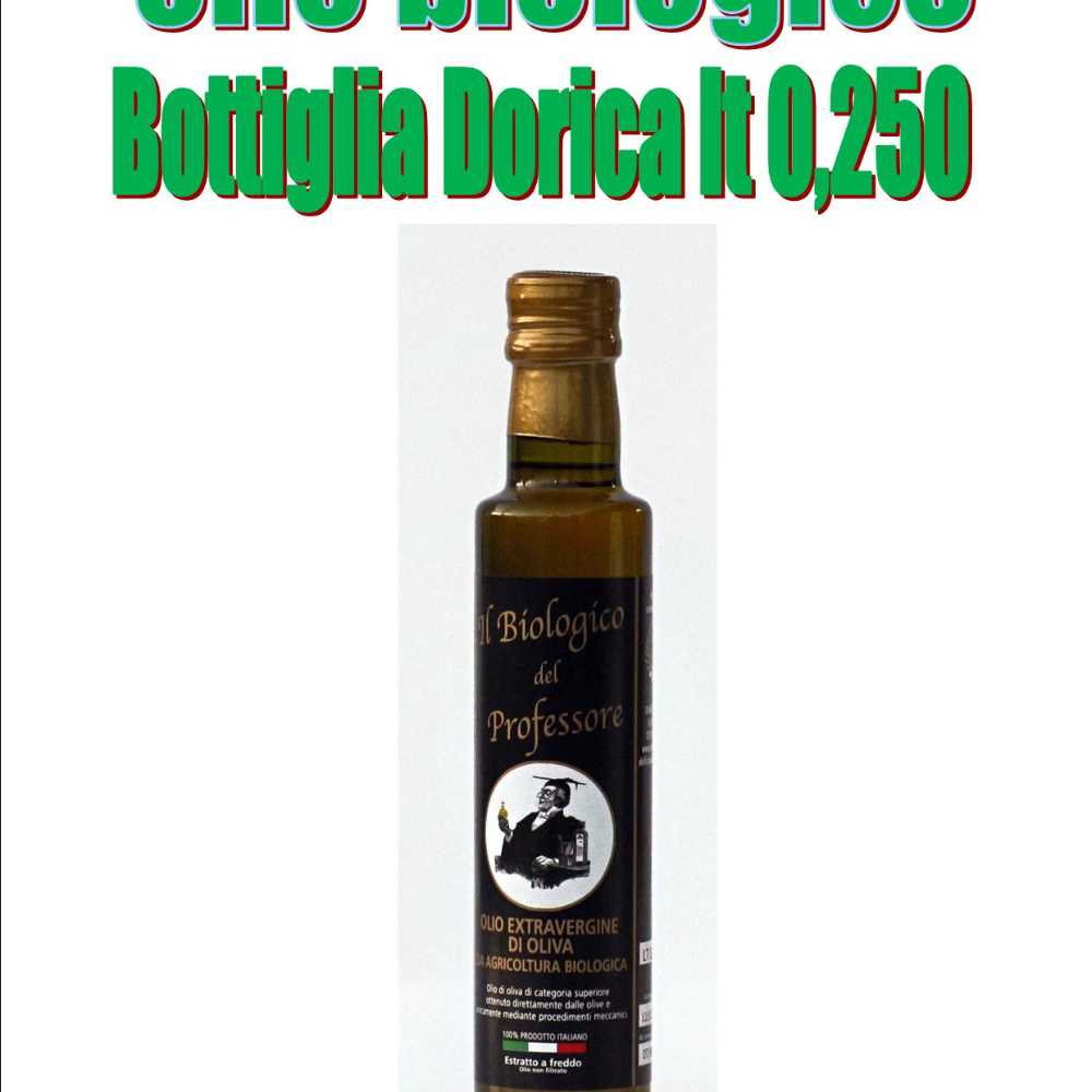 Olio Biologico bottiglia lt 0.250