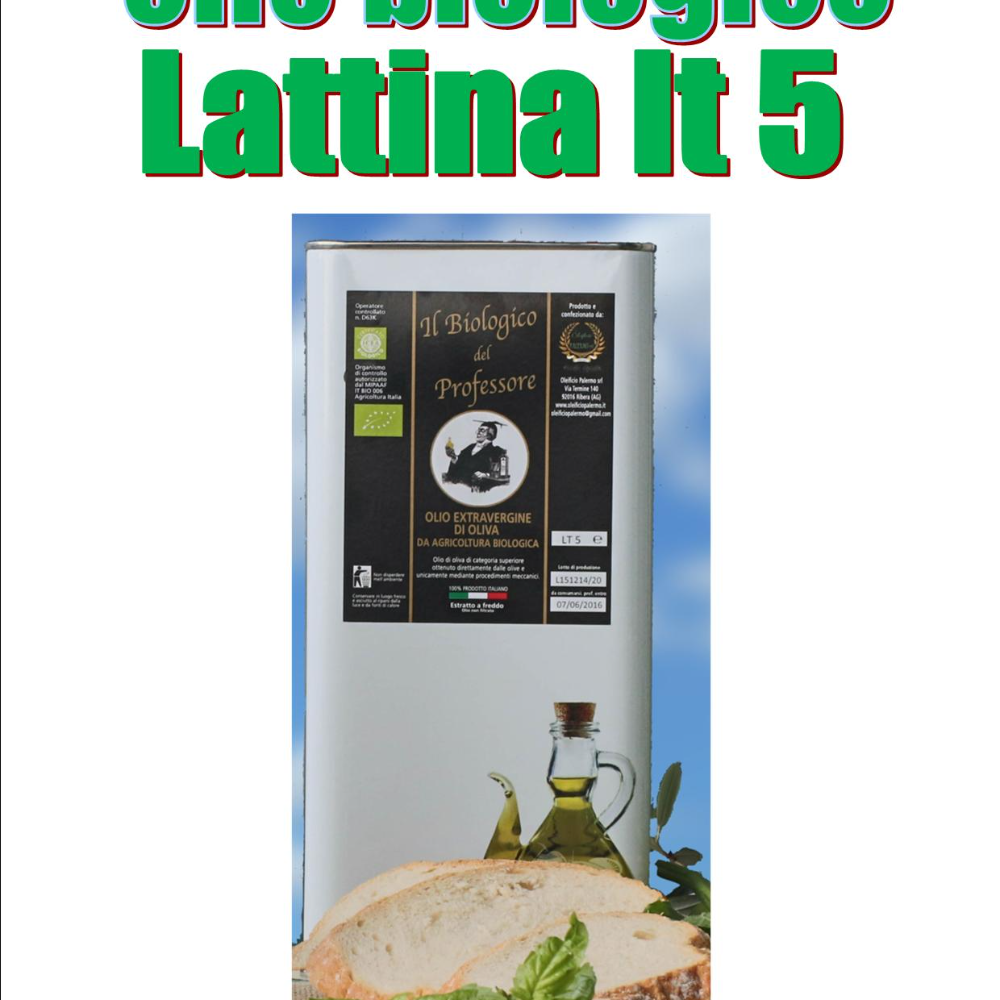 Lattina lt 5 Olio Biologico