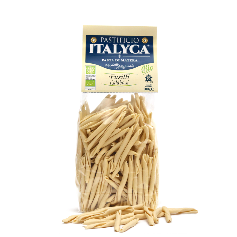 Pasta Fusilli Calabresi Artigianali Biologici Certificati 100% Italia