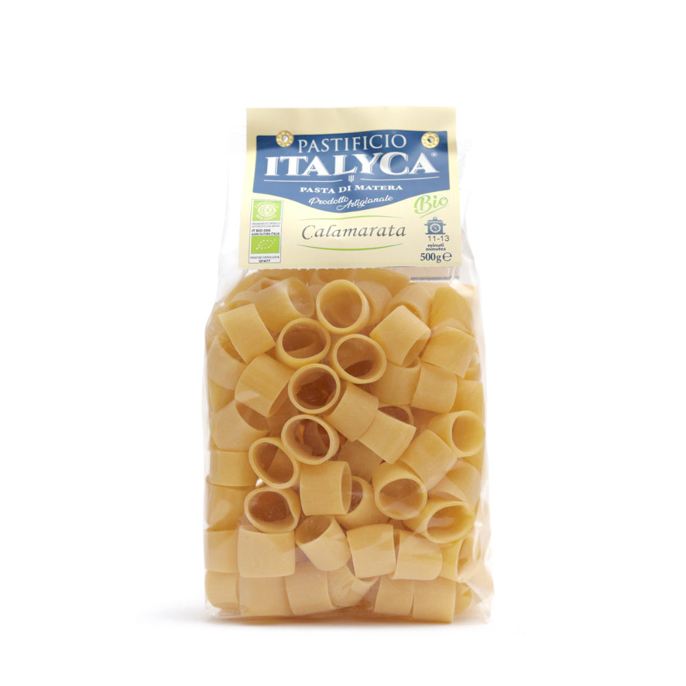Pasta Calamarata Artigianale Biologica 100% Italiana - 500g