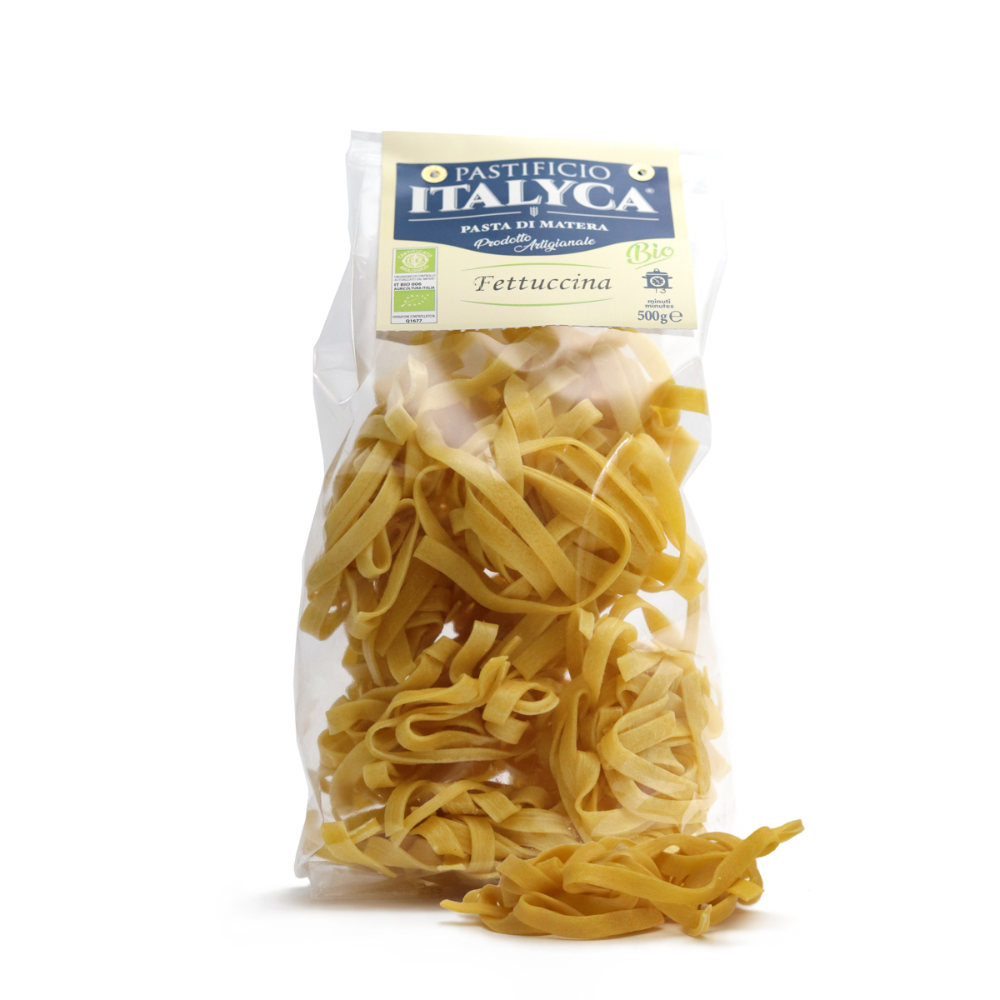 Pasta Fettuccine Artigianali Biologiche Certificate 100% Italia - 500g
