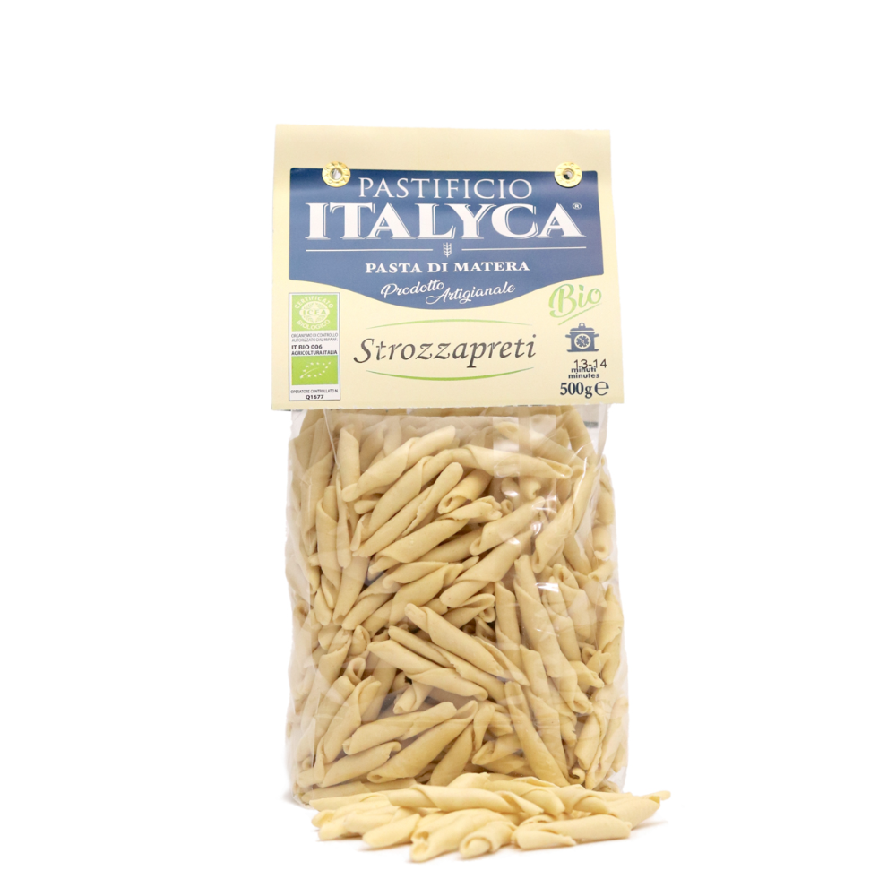 Pasta Strozzapreti Artigianali Biologici Certificati 100% Italia