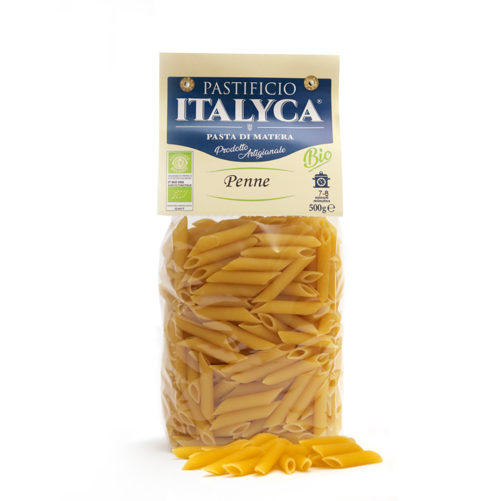 Pasta Penne Artigianali Biologiche Certificate 100% Italia