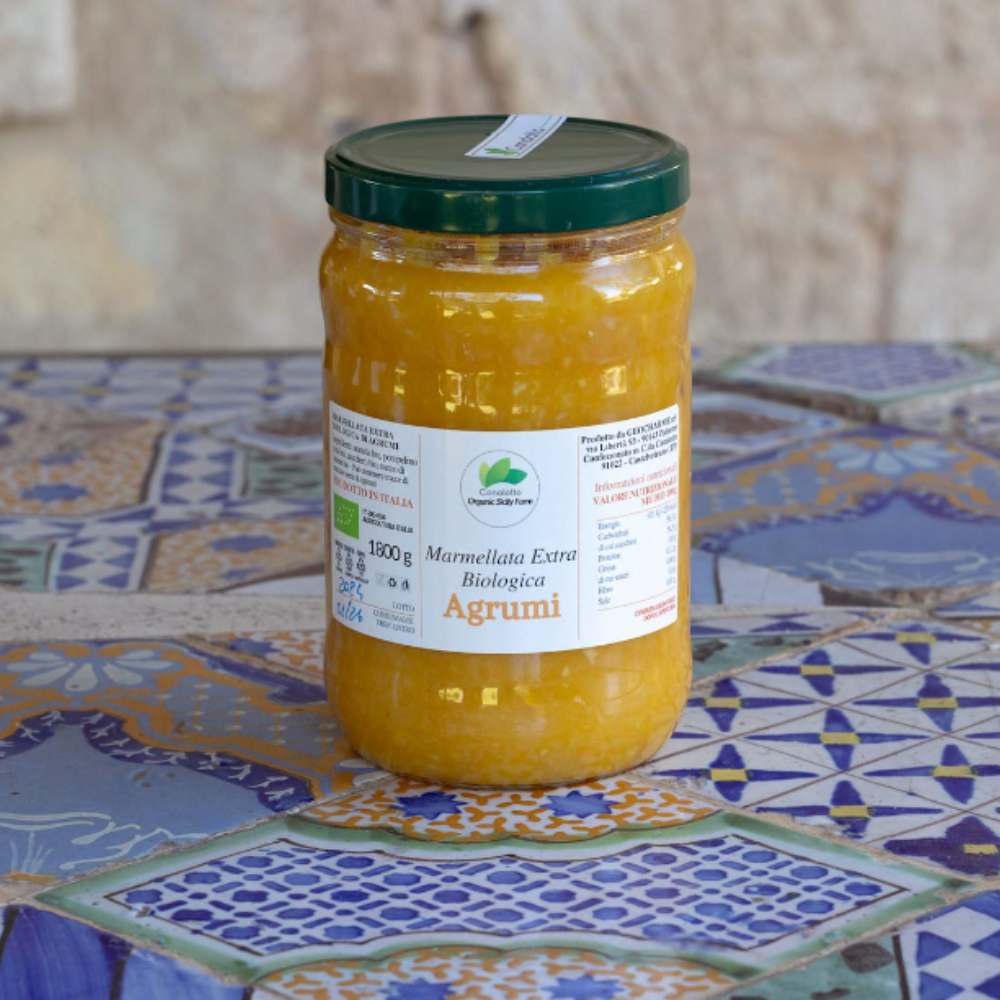 Confettura Extra Biologica di Agrumi di Sicilia - 6 pz da 250g o 2 pz da 1,8Kg
