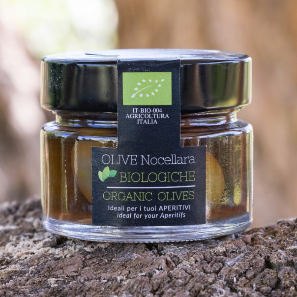 Olive Biologiche Nocellara in Salamoia - 6pz da 190g o 12pz da 100g